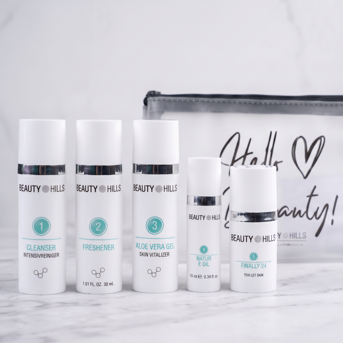 TRAVELSET DROGE HUID
