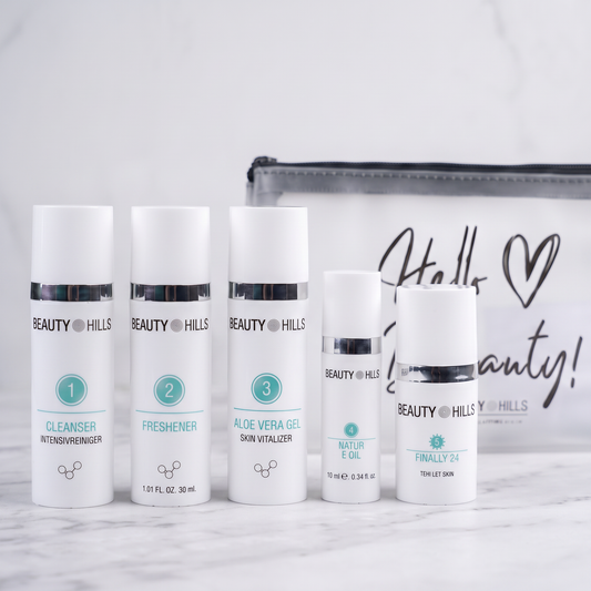 TRAVELSET DROGE HUID
